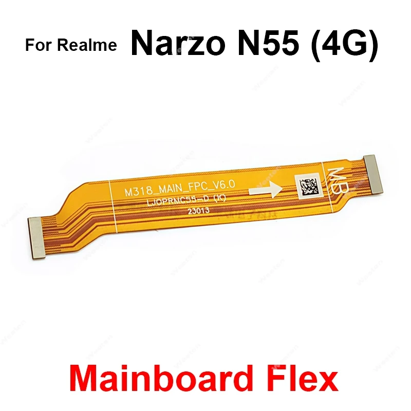 For Realme Narzo N53 N55 N65 Note 50 4G 5G LCD Mainboard Flex Cable Motherboard LCD Screen Display Flex Ribbon Repair Parts