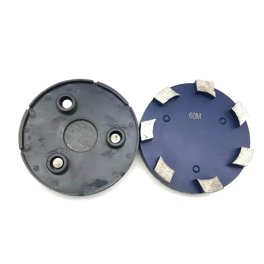 5.5inch Metal Bond Diamond Grinding Scraper Disc Shoes Blade with Pins Floor Coating Mastic Removal for Grinder