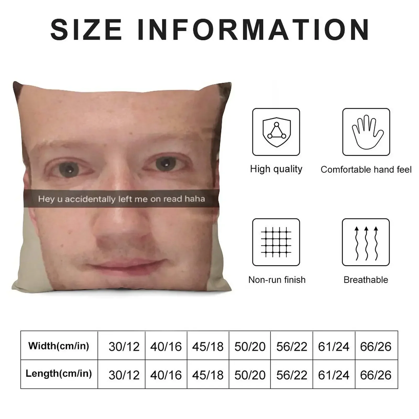 Mark Zuckerberg Snapchat Meme Throw Pillow Covers For Sofas Sofa Cushions Covers Pillow Cover pillow