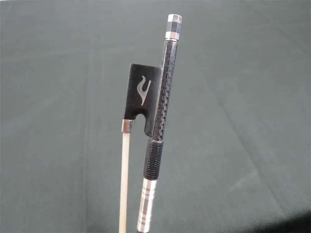 1pcs High Quality plaid black Carbon fiber violin bow 4/4