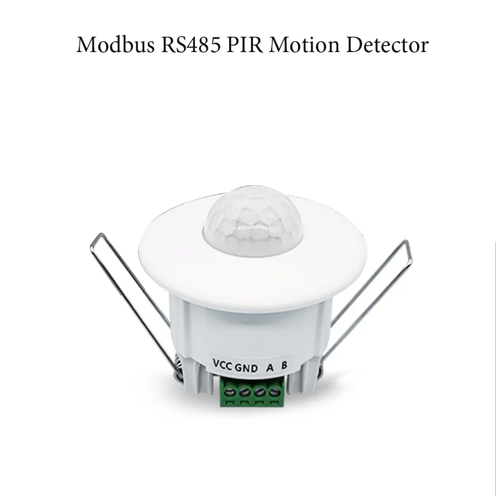 Indoor Ceiling Infrared Detector RS485 Data Output Pir Motion Sensor 9-24Vdc ID Adjustable Security Alarm Smart Hotel Control