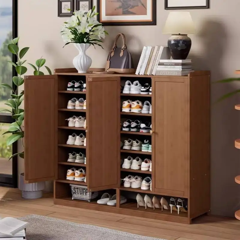 

Hallway Modern Shoe Cabinet Entryway Accessories Apartments Wooden Shoe Rack Storage Corridor Organizador Zapatos Furniture