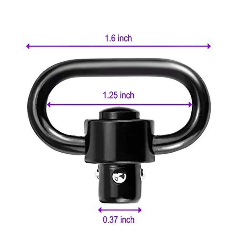 Tactical QD Sling Swivel Mount Quick Detach Release 1.25