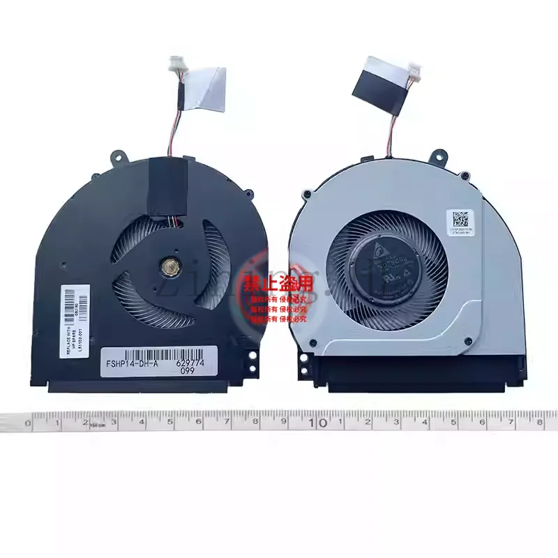  CPU+GPU Cooling Fan for HP 14-DH 14M-DH 15-DQ 14-DH1036 1035 fan TPN-W139 W140
