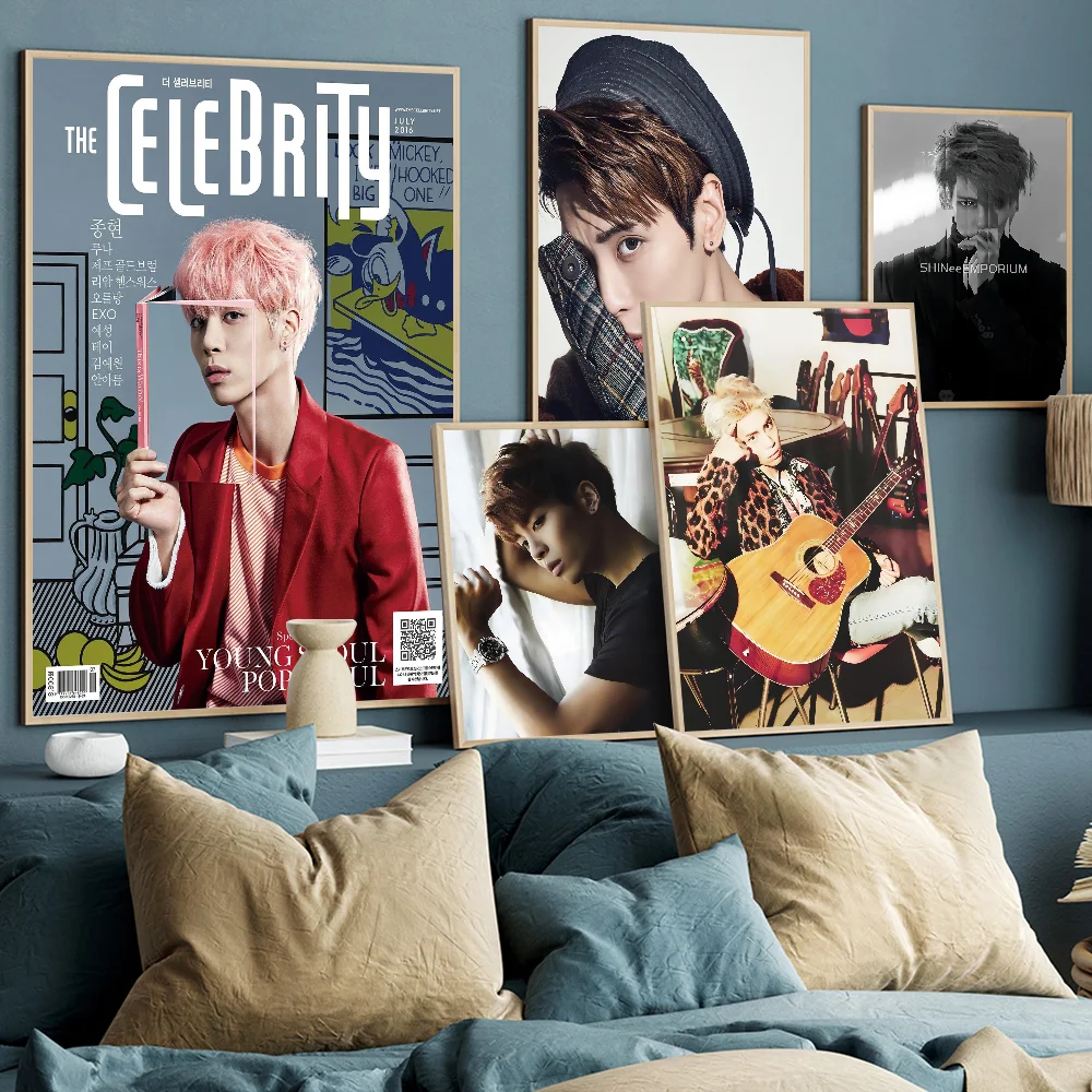 Jonghyun Vintage Posters Sticky Vintage Room Home Bar Cafe Decor Kawaii Room Decor