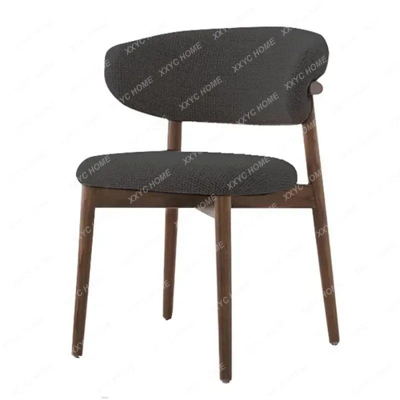 كراسي الطعام الخشبية البيضاء الحديثة المخملية المريحة الفاخرة الشمال كرسي مصمم وسادة Meubles دي Chambre أثاث المنزل #6