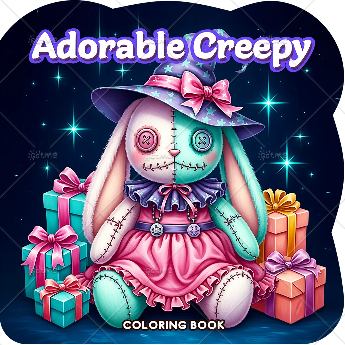 1pc Adorable Creepy Coloring Book for Adults Cute Cozy Daily Activities Irregular Patterns for Relaxation (Cozy Spaces Coloring)