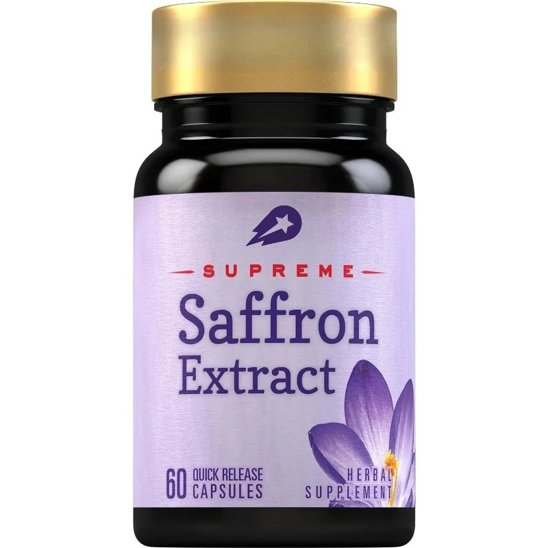 

Добавка с натуральным экстрактом шафрана, без ГМО, без глютена, 60 капсул в бутылку — травяная добавка для настроения и когнитивной поддержки