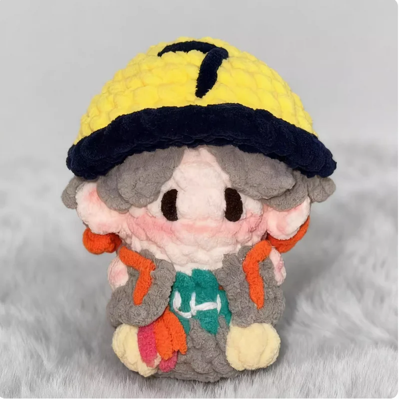 Gummy bear woven doll keychain gift, celebrity-themed gummy bear merchandise, handmade crocheted doll.