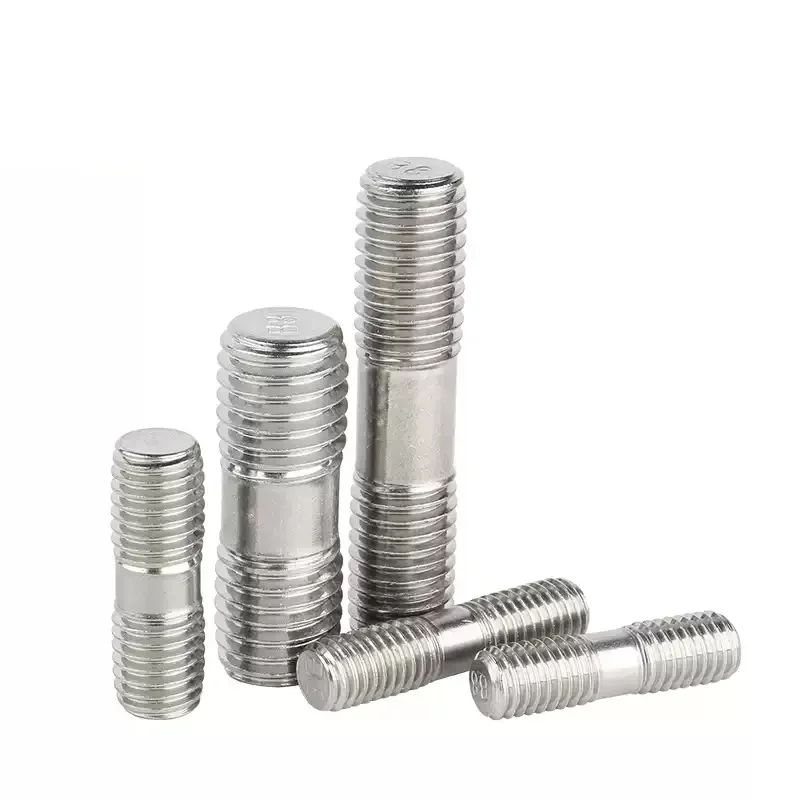 M3 M4 M5 M6 M8 M10 M12 M16 304 Stainless Steel Bolts Screw Double End Thread Rod Tooth Stick Dual Head Threaded Bar