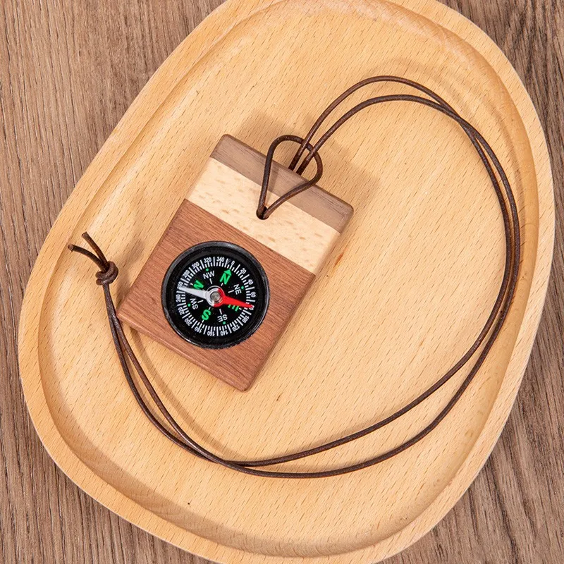 Wooden Compass Children Science Toys Physics Learning Experimental Teaching Aids Student Pendant