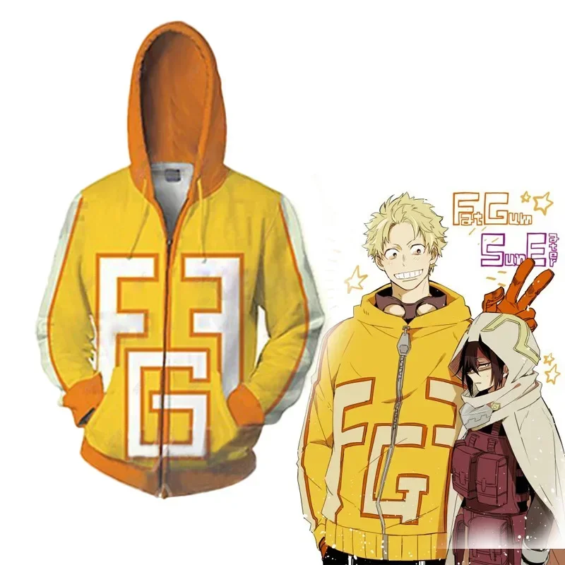 Anime Boku No Hero Fat Taishiro Toyomitsu Sweater Cosplay Costume My Hero Academy Jacket Hoodie Zipper Coat Cloth Tops