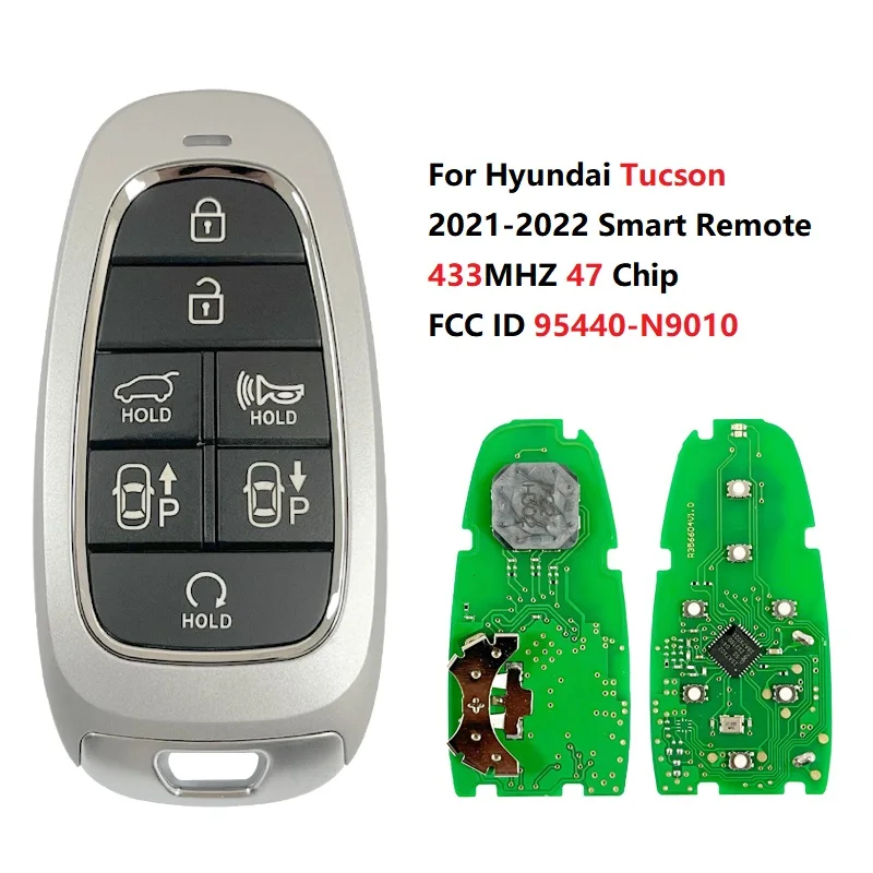 

CN020241 Part Number 95440-N9010 Hyundai Tucson 2022 Smart Key 7 Buttons 433MHz 47 Chip Keyless Go