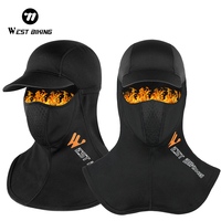 WEST BIKING Winter Warm Cycling Cap Men Women Balaclava Sport Scarf Neck Warmer Ski Bicycle Motocycle Running Head Cap Bike Hat