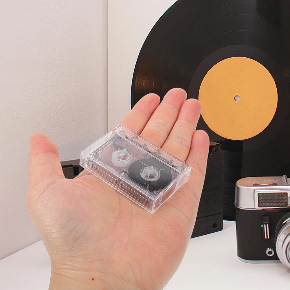 

2pcs 60min Tape Blank Recording Mini Compatible Audio Blank Cassette Audio Cassette Tapes Tapes Empty Transparent
