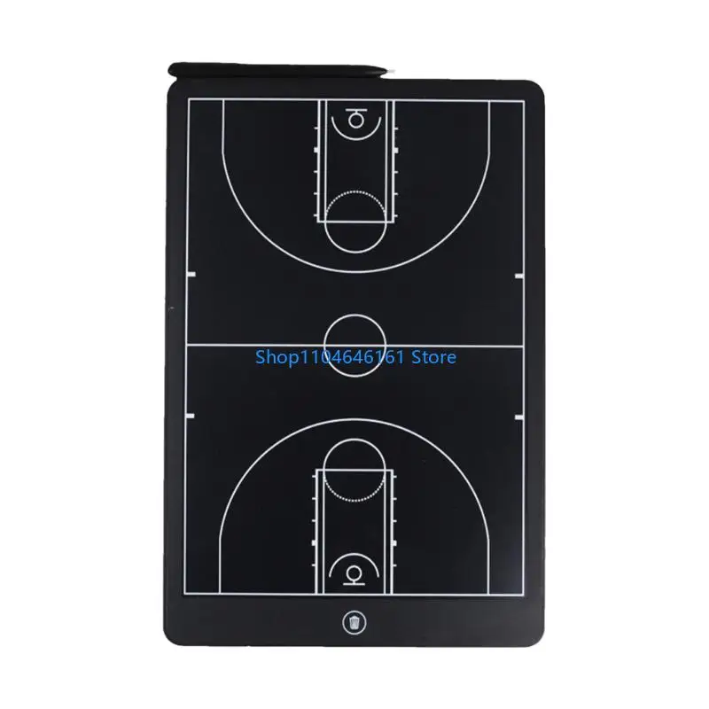 

Reusable Basketball Coaching Board Tactically Drawing Screen With Styluses Pen