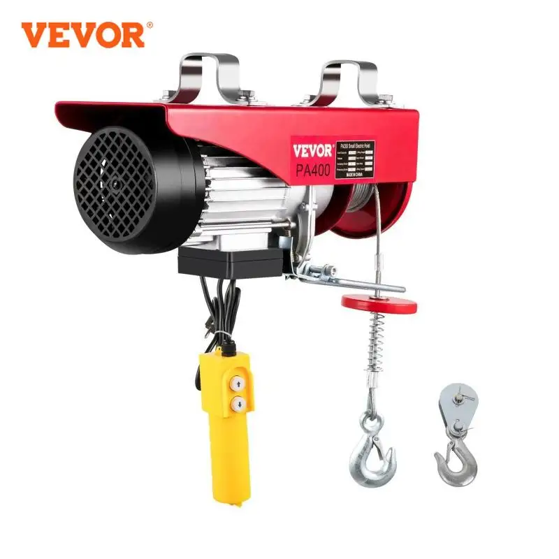 VEVOR Electric Hoist Winch Cable Lifting Engine Crane Remote Control Wire Hoist for Boat Car Scaffolding Garage Warehouse Lift