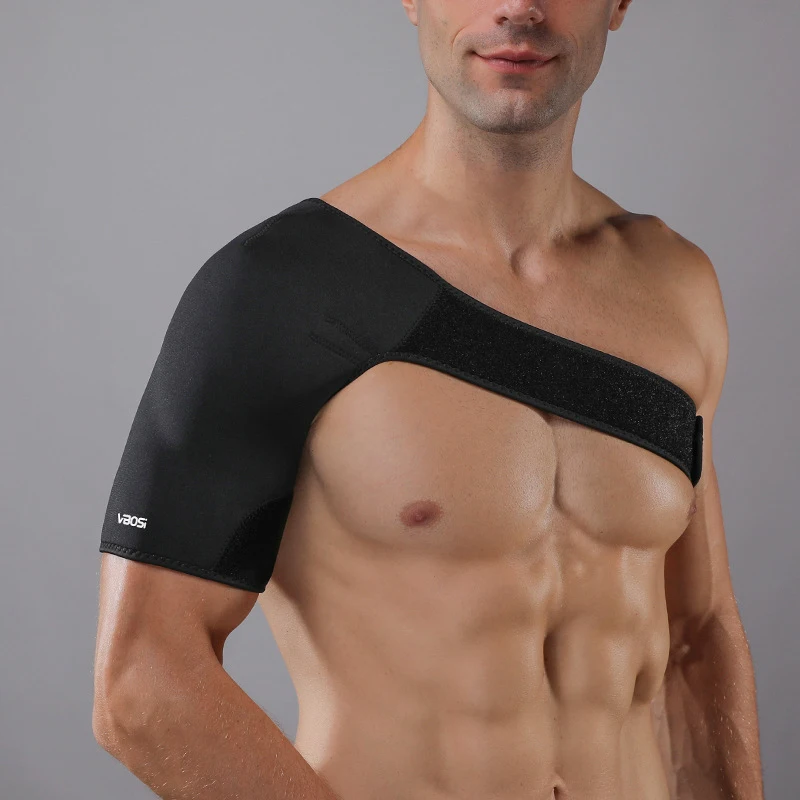 VBOSI 1 Piece High-End Breathable Elastic Shoulder Support Rotator Cuff Brace Adjustable Fits Left And Right Arm For Men Women