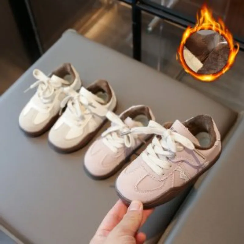 

2025 Winter New Children's Shoes, Girls' Fashion Versatile Casual Shoes, Sweet and Unique Ruffle Sports Shoes