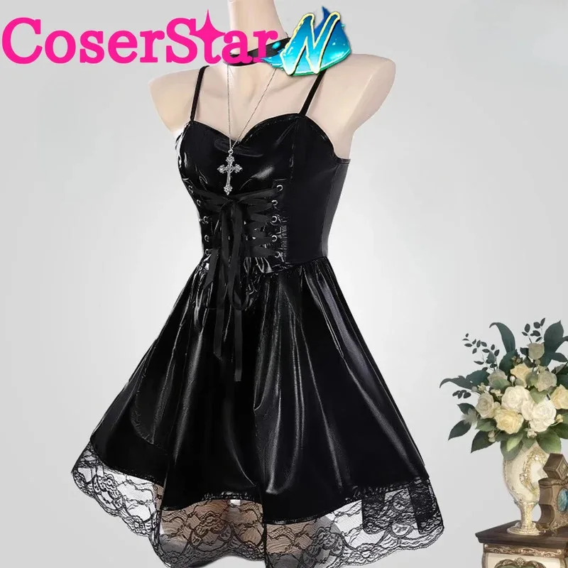 

asdh8@coserstar-N-N MisaMisa cosplay Anime Death Note Misa Costume Outfit Dress Halloween Party Role Play Wigs
