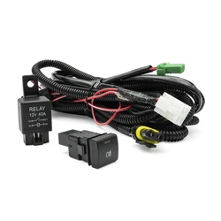H11 Fog Lights Switch/relay Harness Wires For Toyota RAV4 Land Cruiser Prado 2018-Corolla Yaris Highlander Camry Jeep Wrangler