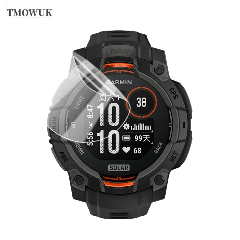 For Garmin Instinct 2 2X 3 3E Crossover 40 45 50 Mm Protector Soft TPU Hydrogel Film HD Clear Anti-scratch Watch Protective GFHO