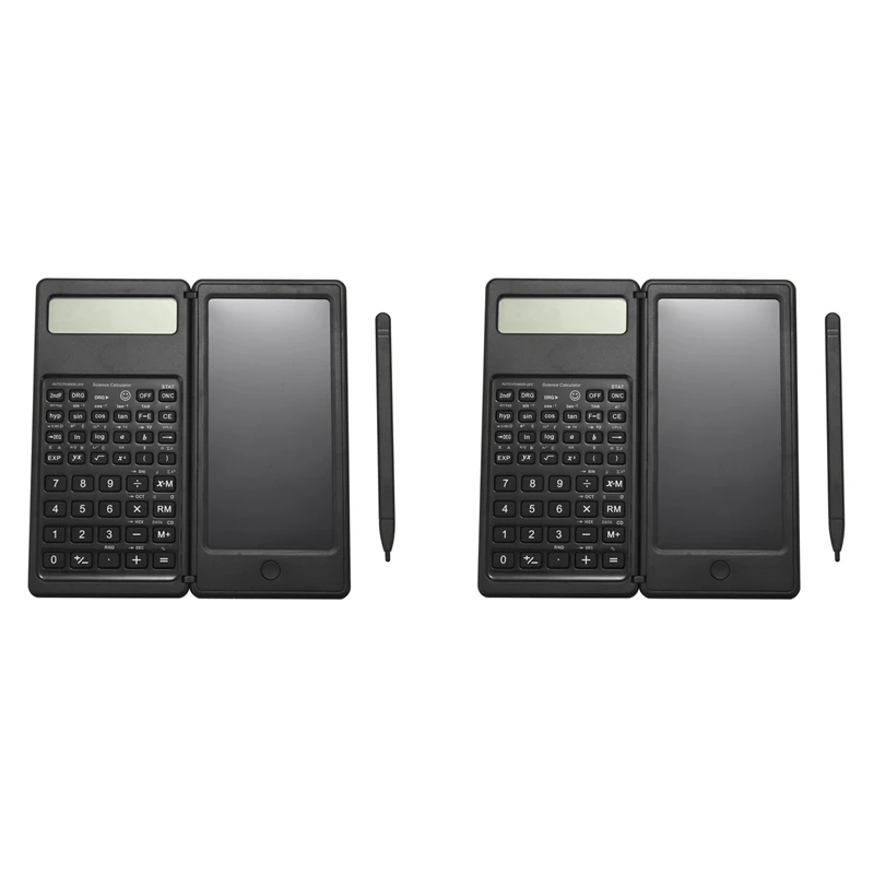 

2X Scientific Calculator,10-Digit LCD Engineering Calculator,With Writing Board,Suitable For High Schools B
