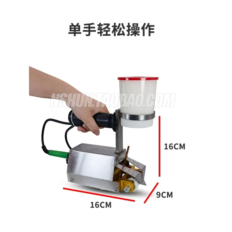 Handheld Wood Veneer Splicing Machine Semi-Automatic Manual Stitching Jointer for Veneer Patching and Joining