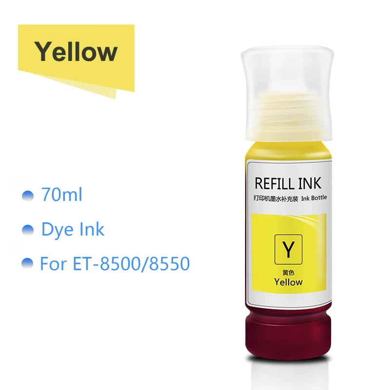 T552 T114 Refill Ink For Epson Eco-Tank ET-8500 ET-8550 Photo Inkjet Printer (5 Color and 6 Color is Available)