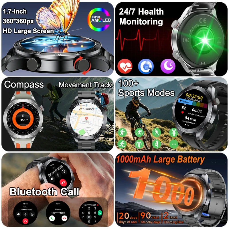 Jam Tangan Pintar Militer Baru - Outdoor Sports Activities ulasan dan harga