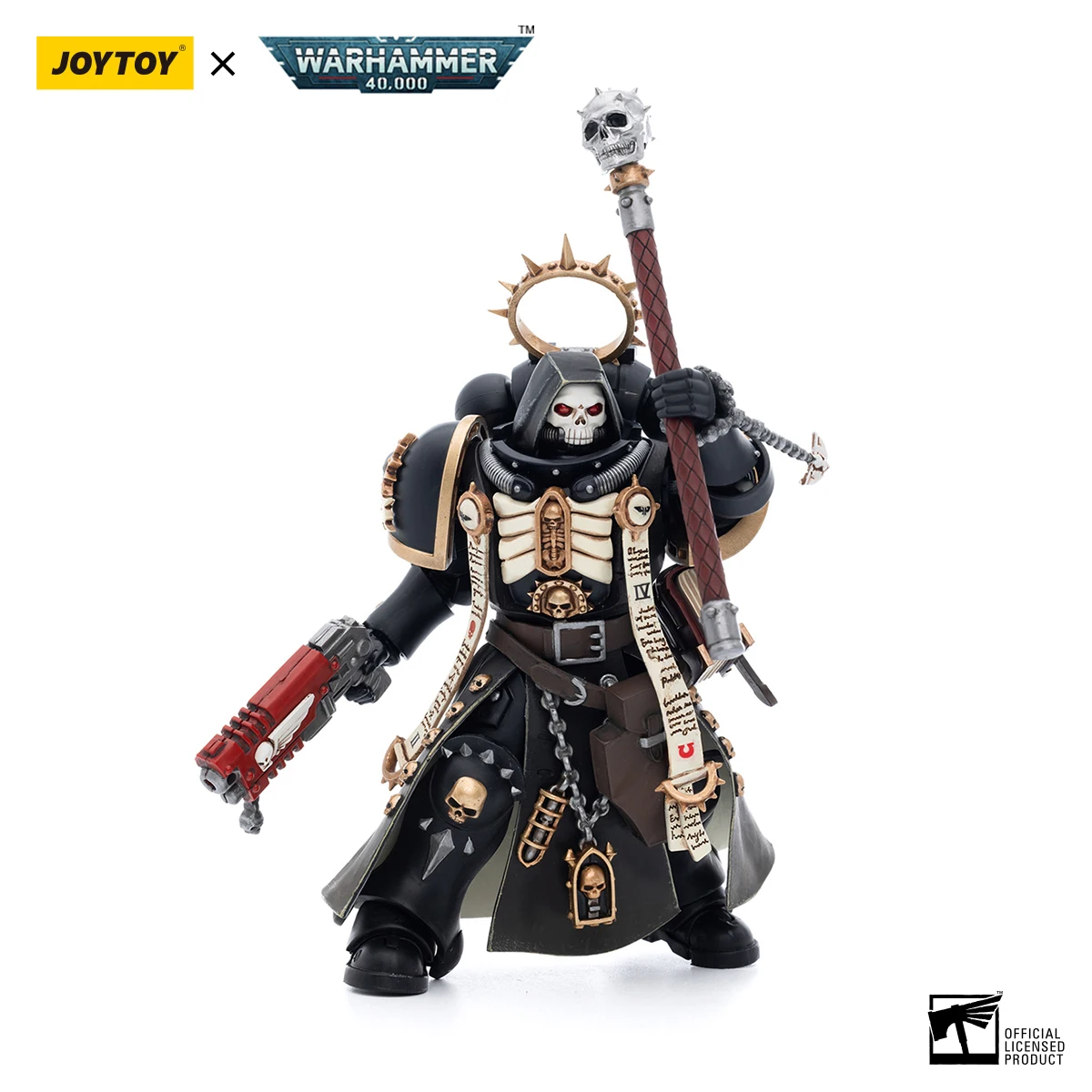 【JOYTOY】Warhammer 40K Ultramarines Primaris Chaplain Brother Varus 1/18 Action Figure Toy Collection view 5