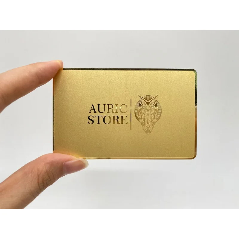 

100pcs High End metal cards Silver Laser Cut Membership Stainless Steel Brushed Vip Card