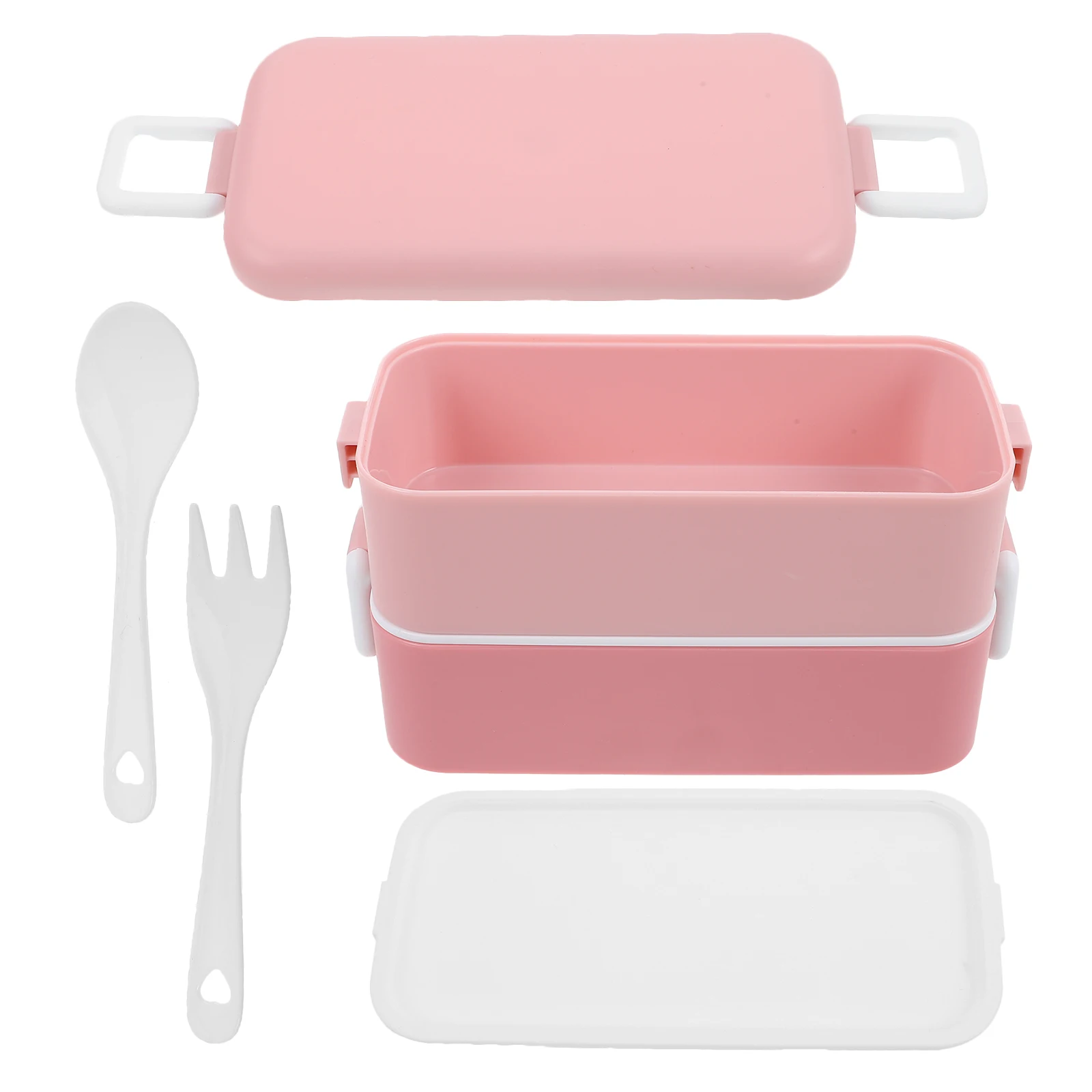 

Lunch Box 800ml Microwave Safe Compartment Design Portable Leakproof Food Container Adult Snack Meal Prep Sealed