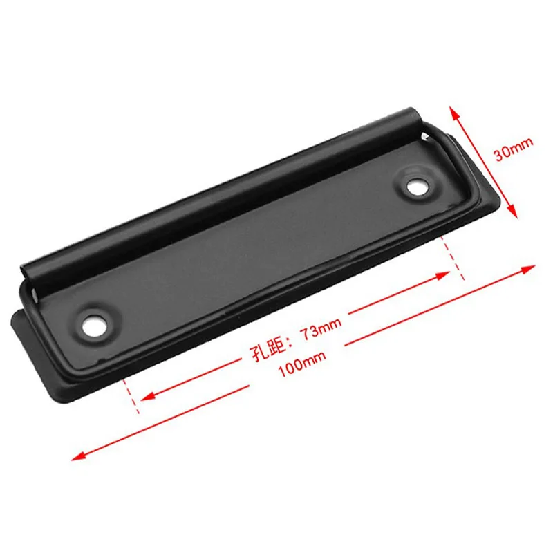 6 stücke Metall Clips Bord Clip 100mm Schwarz Farbe Klemm Student Schule Büro Liefert Zwischenablage Datei Ordner Board Writing pad Clip