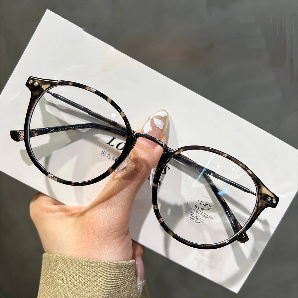 

2024 New Fashion Vintage Round Eyeglasses Ultra light TR90 Transparent Glasses Man Woma Myopia Optical Prescription Glasses