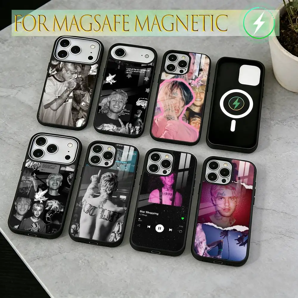 

Lil Peep - Stars Phone Case For iPhone17,16,15,14,13,12,11 Plus,Pro Magnetic For Magsafe Wireless Charging