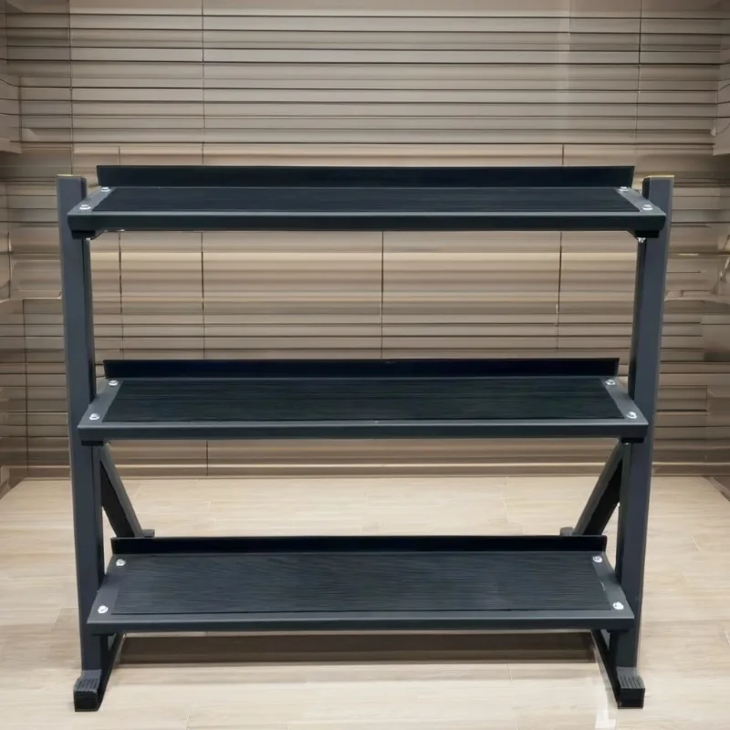 3-Tier Combined Dumbbell And Kettlebell Rack Premium Material Stable Support For Professional Gym Strength Equipment Best Choice