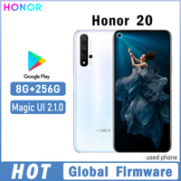 HONOR 20 Smartphone Global firmware Haisi Qilin 980 6.26-inch Magic UI 2.1.0 Android 9.0rear camera 48MP used phone
