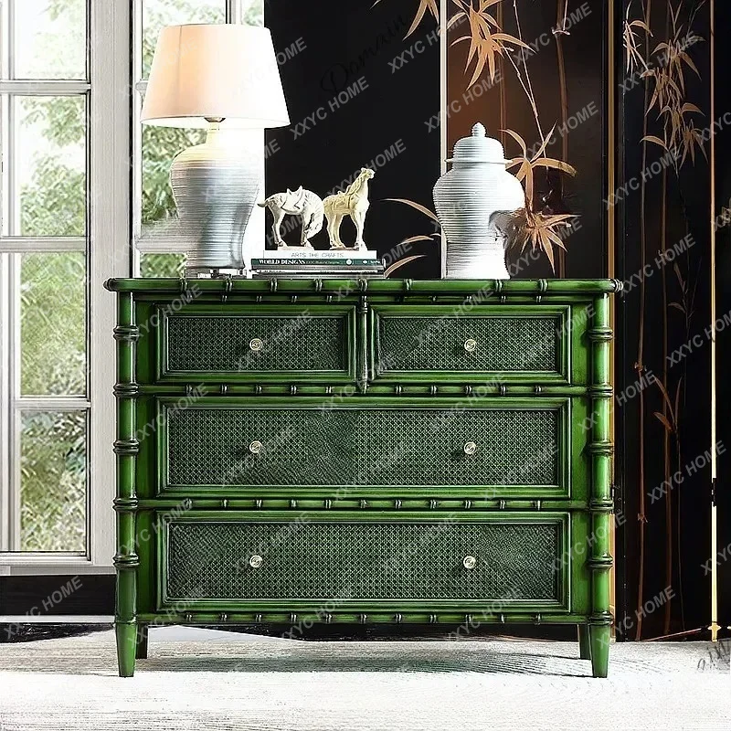 X Mid-Century Modern 5-Drawer Chest Solid Wood Dresser for Bedroom Living Room Entryway Storage Cabinet