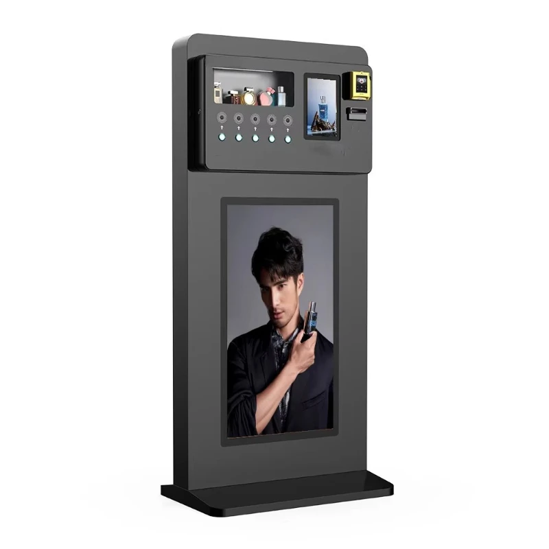 Office building business person luxury perfume spraying intelligent vertical perfume vending machine