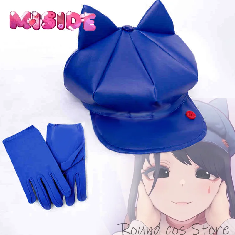 Game Miside Cosplay Volwassen Vrouwen Hoed Handschoenen Pak Kostuum Hoofddeksels Leuke Cap Accessoires Halloween Prop