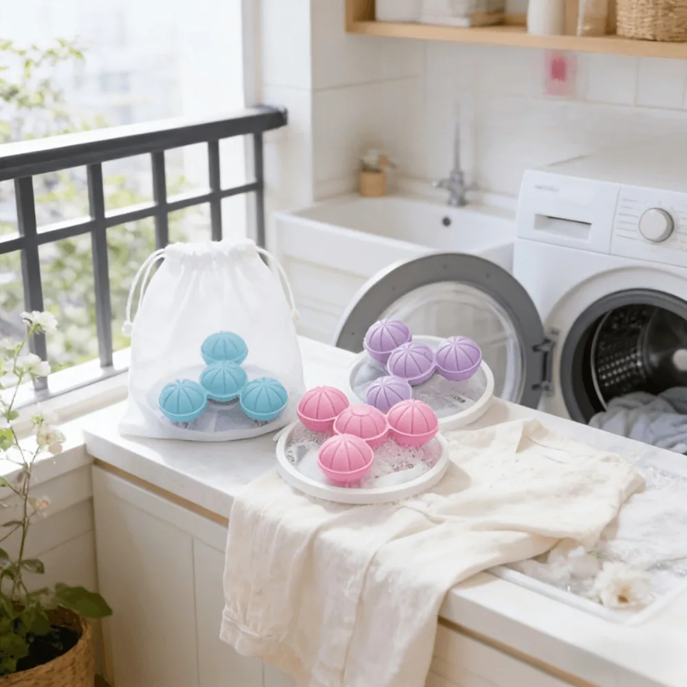 6pcs Washing Machine Lint Filter, Reusable Floating Mesh Hair Catcher for Top Loader, Laundry Debris Trap Easy Clean