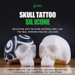 Dragonhawk Silicone Tattoo Skull Practice Supplies Tattoo Supplies Accesorios for Beginner Makeup Accessories Beauty