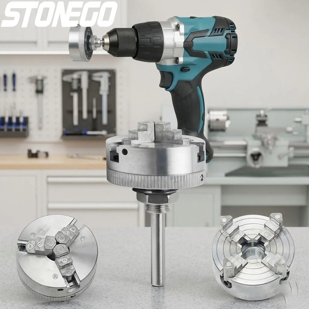 ヘビーデューティ電動旋盤ドリルチャックセルフセンタリング3-4ジョーm12-x-1mmリンケージ、穴あけ旋盤ツール用