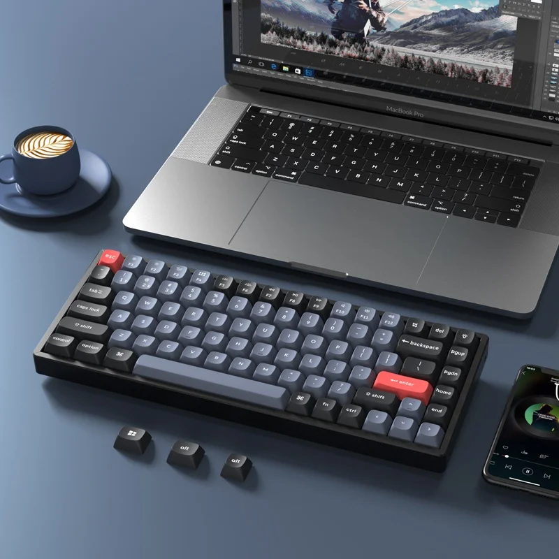 Keychron K2pro Bluetooth Mechanical Keyboard Dual Mode VIA Change Key 84 key Wired Esports Gaming Office Computer Accessory Gift