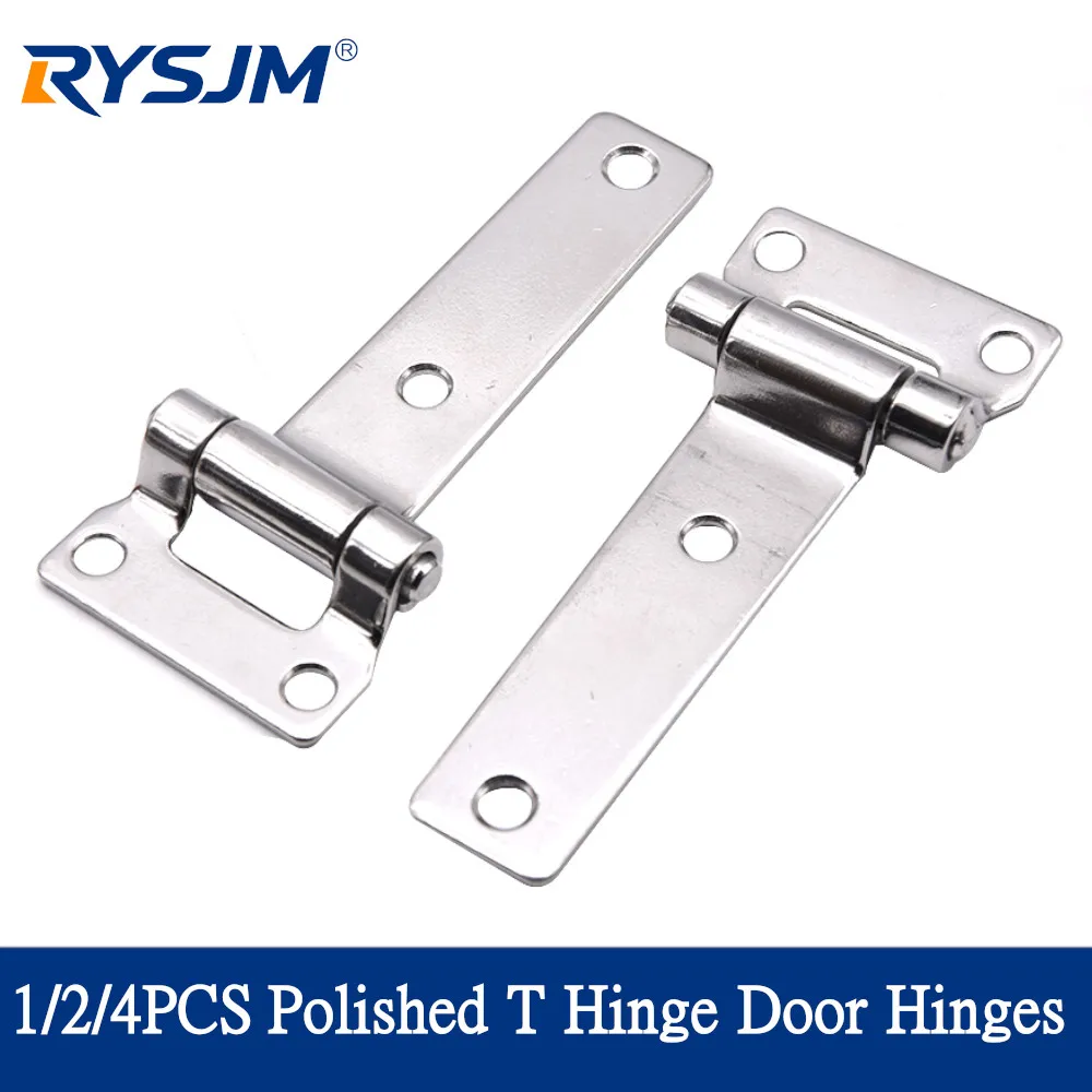 T-shaped Hinge Stainless Steel for Container Truck Caravan Polished Marine Hardware Counter Back Flap Mirror Polished Hinge