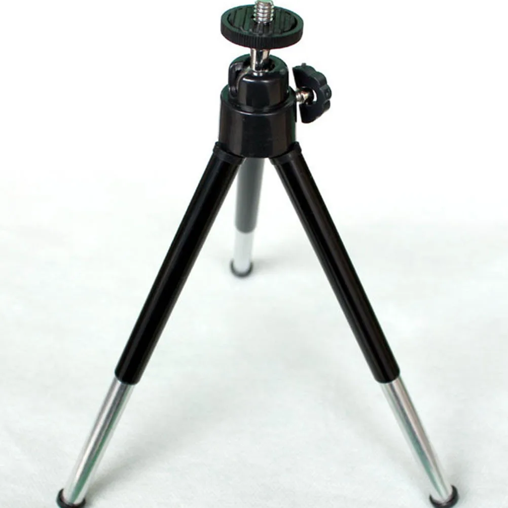 

4Pcs Mobile Broadcast Stand Mini Phone Tripod Black Two-Segment Telescopic Multi-Position Desktop Camera Holder Professional