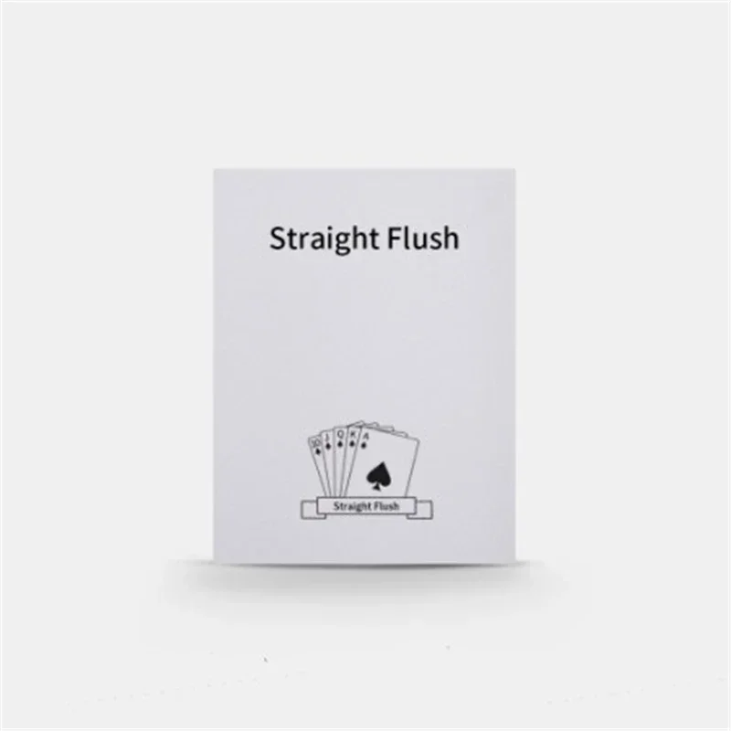 Straight Flush Poker Card Magic Trick Close Up Magic Magia Magie Magica Magicians Prop Accessory Illusion Gimmick Tutorial