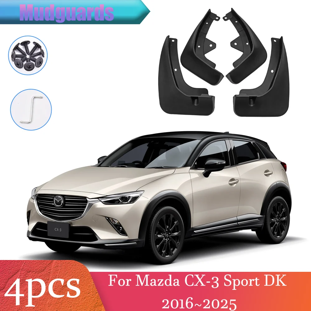 

Для Mazda CX-3 Sport DK 2016 ~ 2025 2017 2018 2019 2020 2021 2022 2023 2024 автомобильные колеса, брызговики, брызговики, защита крыльев, аксессуары