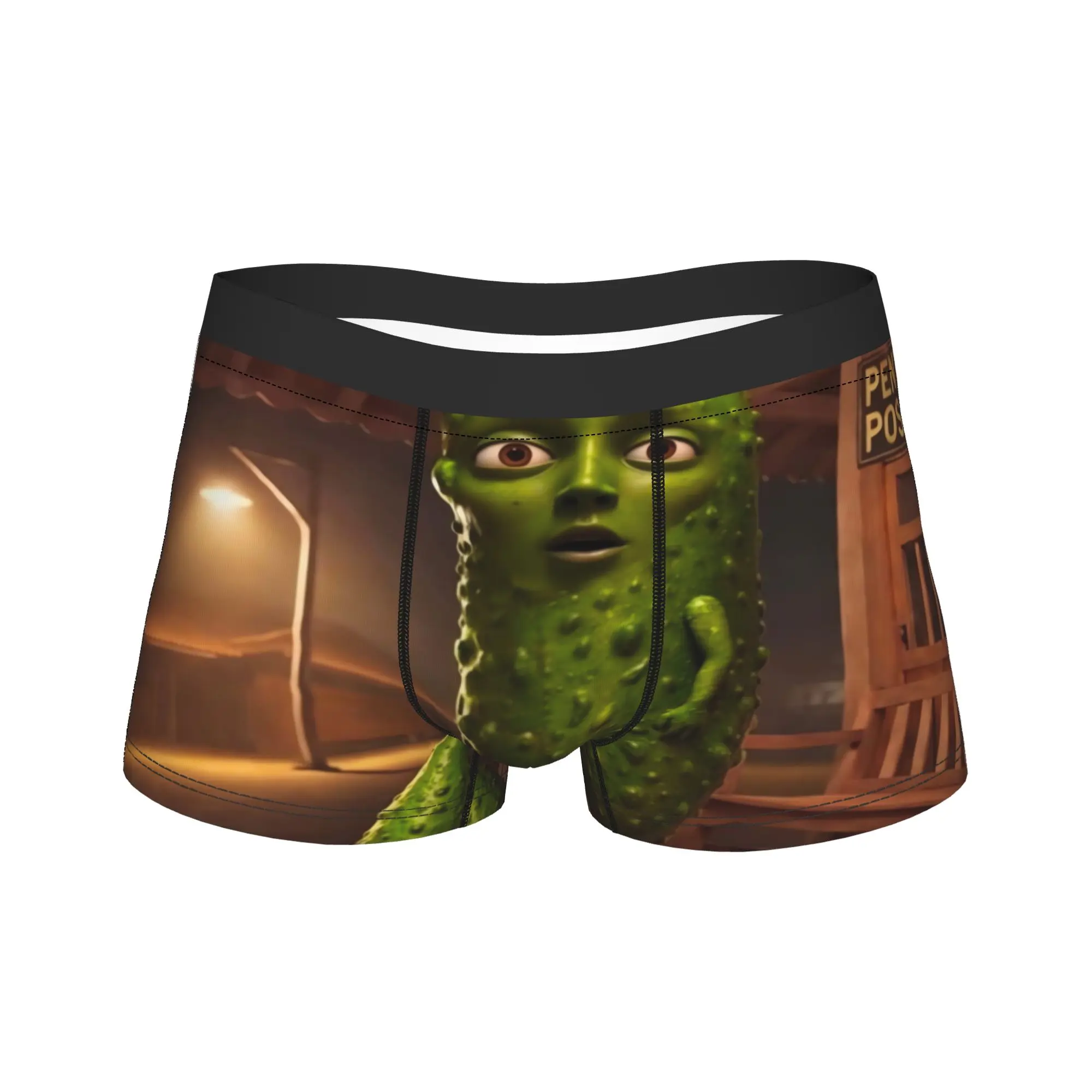 

Pickle Pickle Pickle Sahur Underwear Man Underpants Printed Breathable Boxershorts Hot Sale Boxer Brief Plus Size